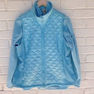 L.L. Bean Quilted Puffer Vest & Matching Fleece Jacket XL